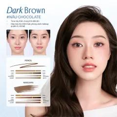 Chì kẻ mày 2 đầu Lemonade Dual Eyebrow 2.75g (Mascara 2.5g + Pencil 0.25g)
