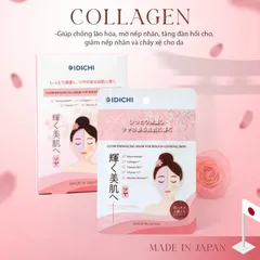 Mặt nạ dưỡng da siêu tinh chất IDICHI mềm mịn, căng bóng Nhật Bản Hộp 5 miếng