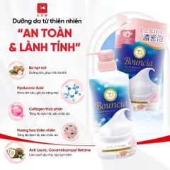 Sữa tắm siêu tạo bọt Cow Bouncia Nhật Bản chiết xuất từ sữa bò giúp dưỡng ẩm, trắng da