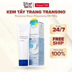Kem tẩy trang Transino Clear Cleansing EX loại bỏ bụi bẩn, dầu thừa, làm sạch da dịu nhẹ Tuýp 110g