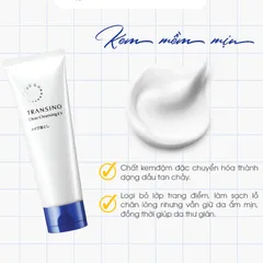 Kem tẩy trang Transino Clear Cleansing EX loại bỏ bụi bẩn, dầu thừa, làm sạch da dịu nhẹ Tuýp 110g