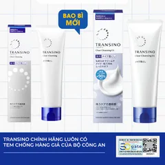 Kem tẩy trang Transino Clear Cleansing EX loại bỏ bụi bẩn, dầu thừa, làm sạch da dịu nhẹ Tuýp 110g