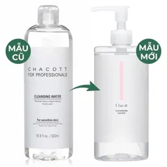 Nước tẩy trang Chacott White Conc Nhật Bản dành cho da nhạy cảm, da dầu mụn 500ml
