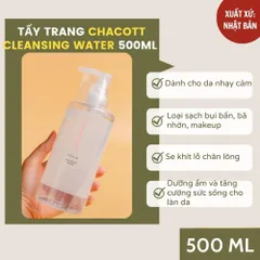 Nước tẩy trang Chacott White Conc Nhật Bản dành cho da nhạy cảm, da dầu mụn 500ml