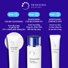Kem tẩy trang Transino Clear Cleansing EX loại bỏ bụi bẩn, dầu thừa, làm sạch da dịu nhẹ Tuýp 110g