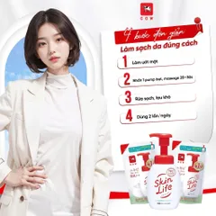 Sữa Rửa Mặt Cow Skinlife Foam 160ml - Làm Sạch Sâu & Kiểm Soát Dầu, Ngừa Mụn Cho Da Dầu Nhạy Cảm