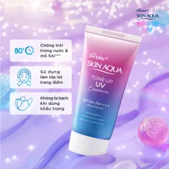 Kem chống nắng nâng tông Sunplay Skin Aqua Tone Up UV Essence Lavender White Conc SPF 50+ PA++++ 50g