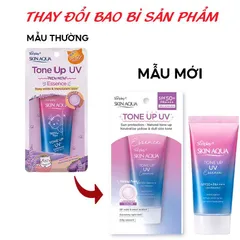 Kem chống nắng nâng tông Sunplay Skin Aqua Tone Up UV Essence Lavender White Conc SPF 50+ PA++++ 50g