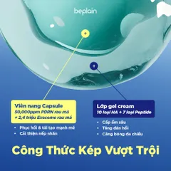 Kem dưỡng BEPLAIN CICA PDRN phục hồi, trẻ hóa làn da & cấp ẩm, đàn hồi, căng bóng 50ml