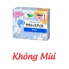 Băng vệ sinh hằng ngày siêu thấm Laurier White Conc Nhật Bản - Gói 72 miếng