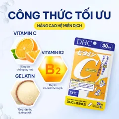 Viên uống DHC Vitamin C hỗ trợ sáng da, giảm thâm, tăng đề kháng