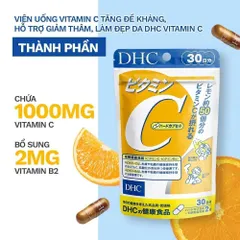 Viên uống DHC Vitamin C hỗ trợ sáng da, giảm thâm, tăng đề kháng