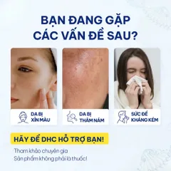 Viên uống DHC Vitamin C hỗ trợ sáng da, giảm thâm, tăng đề kháng