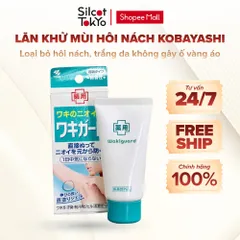 Gel Khử Mùi Vùng Dưới Cánh Tay, Khử Mùi Hôi Nách Kobayashi Wakiguard White Conc Nhật Bản 50g