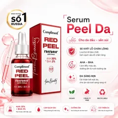 Serum Red Peel Compliment AHA 30% + BHA 2% - Tẩy Tế Bào Chết Hóa Học, Tái Tạo Sáng Da, Kiềm Dầu 27ml