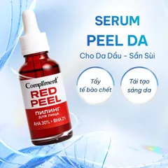 Serum Red Peel Compliment AHA 30% + BHA 2% - Tẩy Tế Bào Chết Hóa Học, Tái Tạo Sáng Da, Kiềm Dầu 27ml