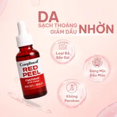 Serum Red Peel Compliment AHA 30% + BHA 2% - Tẩy Tế Bào Chết Hóa Học, Tái Tạo Sáng Da, Kiềm Dầu 27ml
