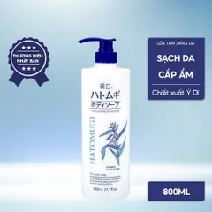 Sữa tắm dưỡng da Reihaku Hatomugi Body Soap Nhật Bản làm sáng, mềm mịn da - Chai 800ml