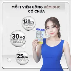 Viên Uống Kẽm DHC Nhật Bản Giảm Rụng Tóc, Đẹp Da, Tăng Đề Kháng