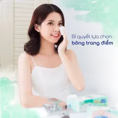Bông trang điểm (bông tẩy trang) cao cấp Silcot Premium White Conc 66 miếng/hộp