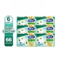 Bông trang điểm (bông tẩy trang) cao cấp Silcot Premium White Conc 66 miếng/hộp
