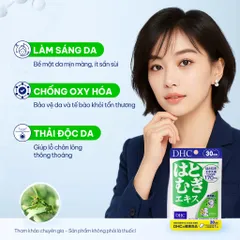 Viên Uống DHC Adlay Extract Làm Sáng Da, Mờ Sạm Nám, Chống Oxy Hóa Từ Nhật Bản