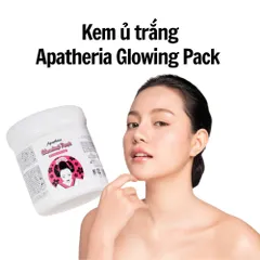 Kem ủ trắng cô gái Apatheia Glowing Pack Bae World White Conc Nhật Bản - Hũ 500g