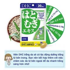 Viên Uống DHC Adlay Extract Làm Sáng Da, Mờ Sạm Nám, Chống Oxy Hóa Từ Nhật Bản