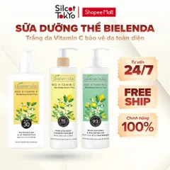 Sữa dưỡng thể trắng da Bielenda Bio Vitamin C bảo vệ da toàn diện White Conc Chai 250ml/400ml
