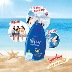 Kem chống nắng Sunplay mát lạnh dạng sữa Sunplay Super Cool SPF 50, PA++++ White Conc Tuýp 30g