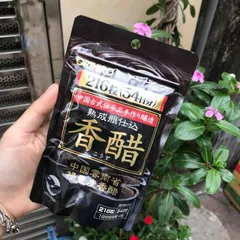 Viên Uống Giấm Đen Giảm Cân ORIHIRO Nhật Bản Bổ Sung Vitamin Giữ Dáng Túi 216 Viên
