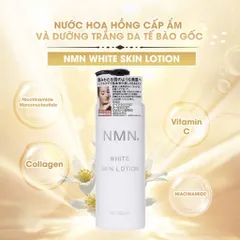 Nước hoa hồng cấp ẩm và dưỡng trắng da tế bào gốc NMN White Skin Lotion White Conc Nhật Bản 500ml