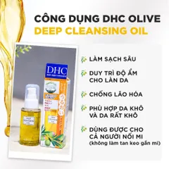 Dầu tẩy trang DHC Olive Deep Cleansing Oil 70ml sạch sâu tăng cường độ ẩm cho da