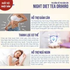 Trà Night Diet Tea Orihiro White Conc Nhật Bản