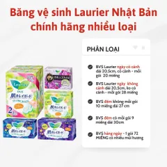 Băng vệ sinh Laurier Nhật Bản chính hãng nhiều loại