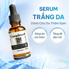 Serum Dưỡng Da Compliment Vitamin C 20% Cấp Ẩm Và Phục Hồi Da, Dưỡng Da Trắng Sáng, Mờ Thâm 27ml