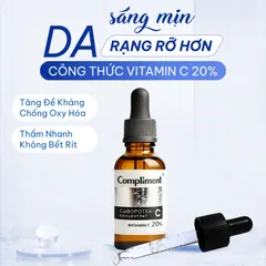 Serum Dưỡng Da Compliment Vitamin C 20% Cấp Ẩm Và Phục Hồi Da, Dưỡng Da Trắng Sáng, Mờ Thâm 27ml