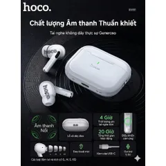 Tai nghe không dây Hoco EW59, Bluetooth 5.3, chức năng sạc không dây từ tính, có chức năng định vị. (P130430)