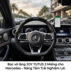 Bọc vô lăng 3 mảnh (segment steering wheel cover) thương hiệu JOY TUTUS ( màu random ) (P130249)