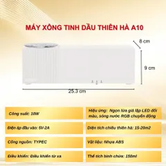 Máy xông tinh dầu thiên hà A10, máy khuếch tán tinh dầu có đèn LED 7 màu RGB decor phòng ngủ chill (P129779)