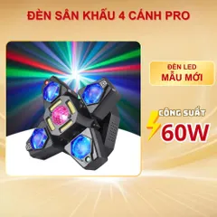 Đèn sân khấu 4 cánh PRO moving xoay THT SHOP đèn cảm ứng âm thanh dành cho sân khấu sự kiện phòg bar (P129771)