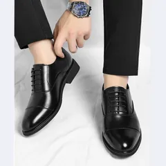 Giày Tây Nam Oxford Công Sở Cao Cấp G1-DS - Giày Da Nam Buộc Dây Đế Cao Su Tăng Chiều Cao Chính Hãng (P129291)