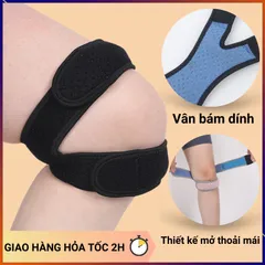 Đai Bó Gối Tập Gym Chạy Bộ Có Đệm Silicone – Thoáng Khí, Co Giãn  ROVIX SPORT (P128123)