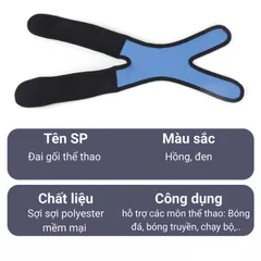 Đai Bó Gối Tập Gym Chạy Bộ Có Đệm Silicone – Thoáng Khí, Co Giãn  ROVIX SPORT (P128123)