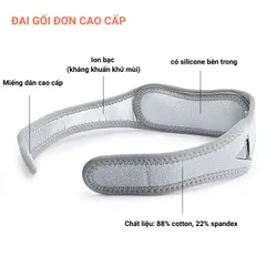 Đai Bó Gối Thể Thao Có Đệm Silicone – Bảo Vệ Đầu Gối Cao Cấp | ROVIX SPORT (P128121)