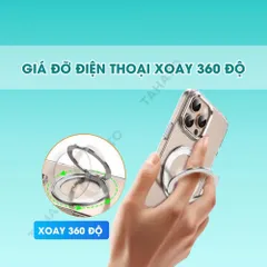 Ốp Trong Suốt Iphone 11-17Promax TAHATO bản năng cấp cứng viền mềm dễ lắp chống trầy xước ốp có chân (P127574)