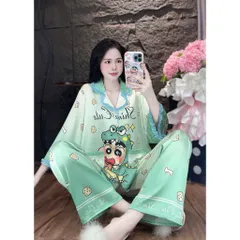 (45-62kg) Pijama cổ truyền thống phối ren