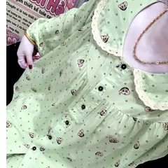 Bộ ngủ cổ sen hoạ tiết