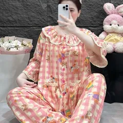 Đồ ngủ cổ sen tay lửng tầng
