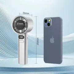 Quạt cầm tay M11 có thể điều chỉnh 100 cấp độ Sạc USB Làm mát di động có màn hình nguồn Quạt mini (P126449)